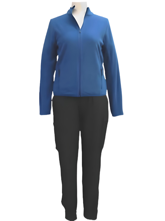 Womens Fleece Jacket with Full zip logo